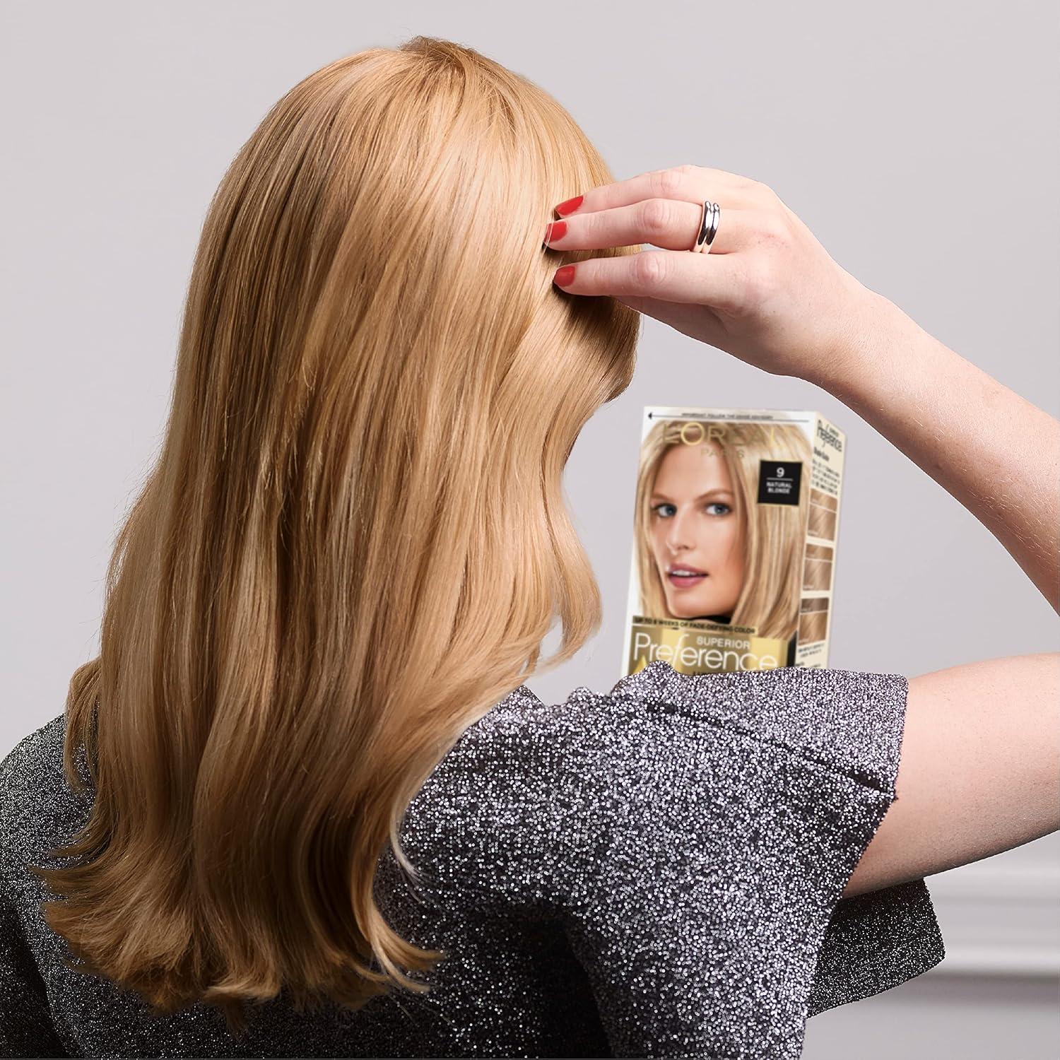 imageLOreal Paris Superior Preference Luminous FadeDefying Permanent Hair Color Hair Dye For Up to 9 Weeks of Radiance Light Ash Blonde 9A 1 Hair Dye KitLB02 Extra Light Natural Blonde
